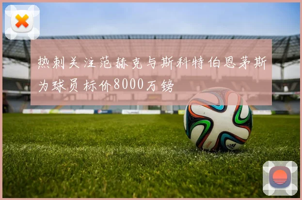 热刺关注范赫克与斯科特伯恩茅斯为球员标价8000万镑
