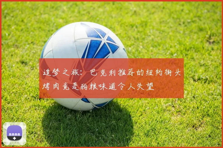 追梦之旅：巴克利推荐的纽约街头烤肉竟是狗粮味道令人失望